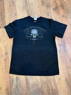 Harley-Davidson Black Skull Graphic Short Sleeve Tee